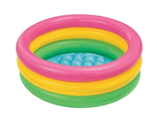 New style kids 3 rings swimming pool inflatable swimming pool with Bubble bottom