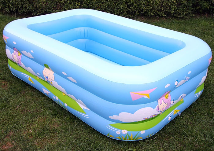 Inflatable square swimming pool,rectangle three layers swim pools,designed for both children and adult