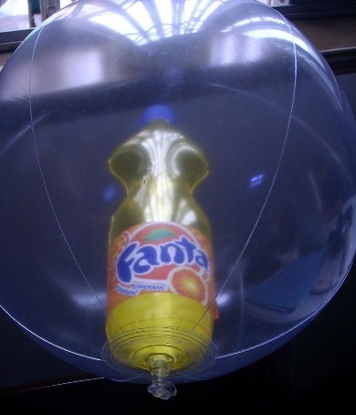 PVC Inflatable 3D FANTA botte in ball for promotional