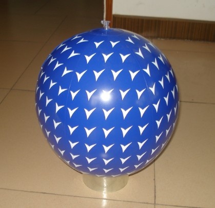 PVC Inflatable ball in ball with V TIPSPORT figurine inside
