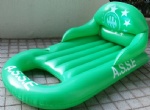 Deluxe Inflatable Air Lounge/PVC inflatable air mattress with back rest and can holder