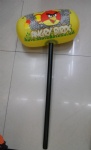PVC inflatable big Angry Birds hammers with plastic handle (HAVE STOCK)