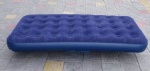 PVC Inflatable Single 32 Holes Flocked Air Beds