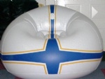 Inflatable golfball sofa