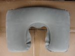 Inflatable U-shape neck flocked pillows for Senior